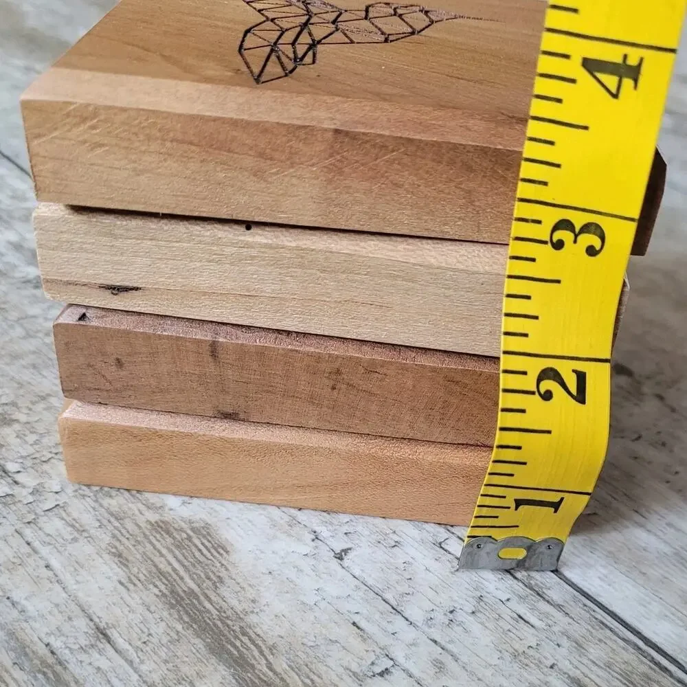 Hummingbird Wood Block Set –‎ HummerBird Celebration 2021 Thick Wooden Coasters